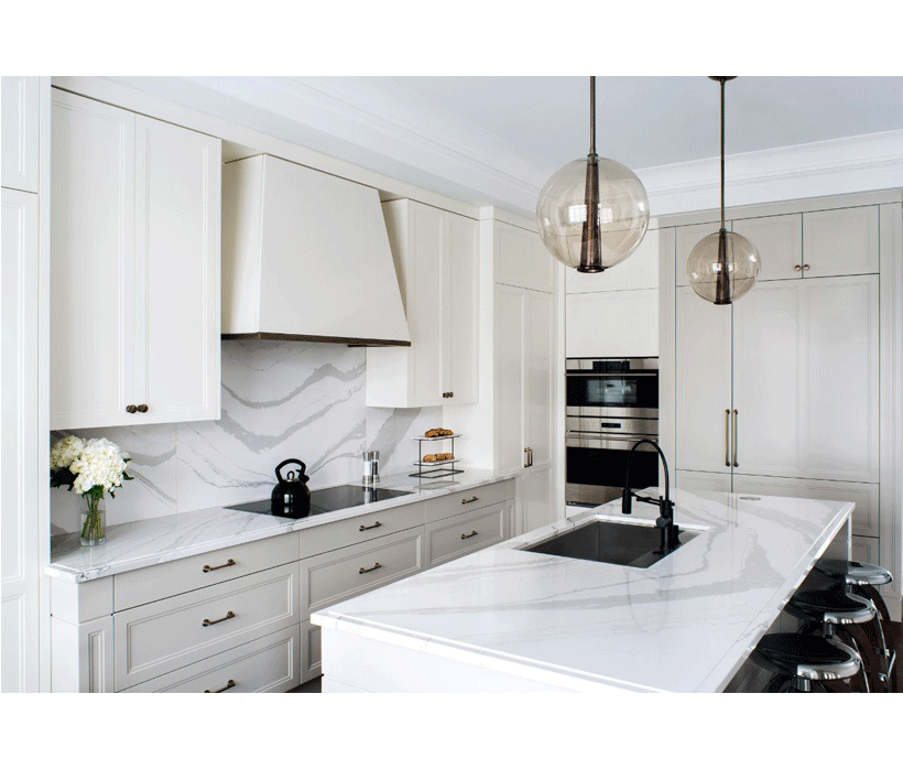 Custom Calacatta Quartz Vanity Tops