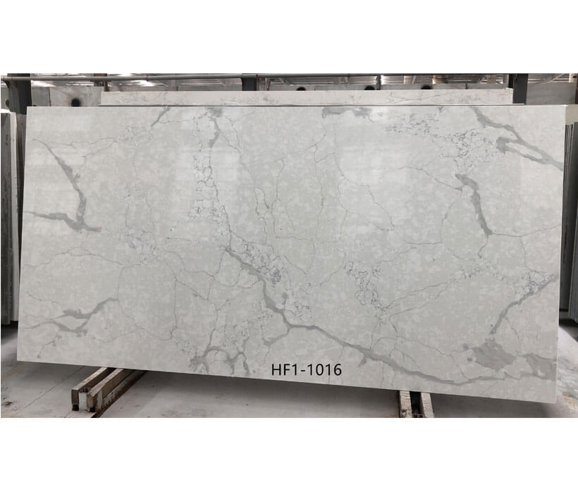 Exporter China Calacatta Gery Color Quartz Stone