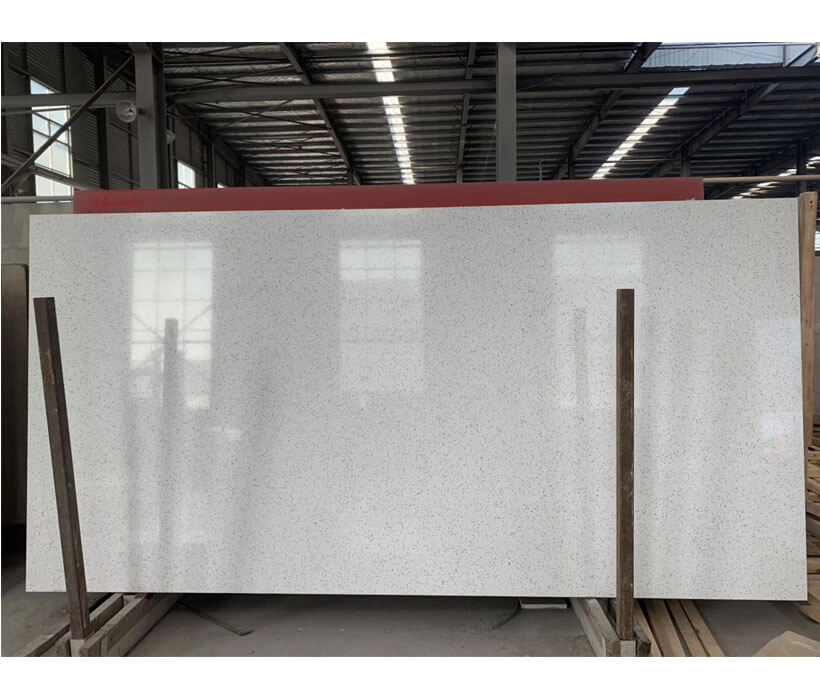 Factory Sparkling  White Quartz  Jade Slabs