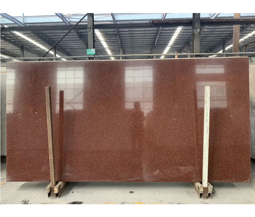 Factory Sparkling  Brown Quartz  Jade Slabs